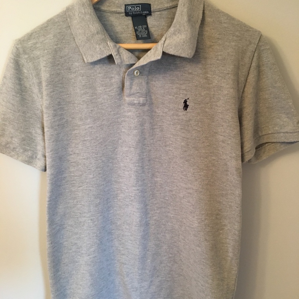 Polo Ralph Lauren Grey Polo XL (18-20)